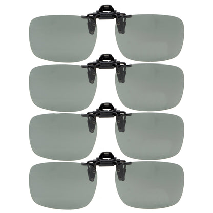 Rectanlge Sunglasses Clip On Polarized G15 JQ3